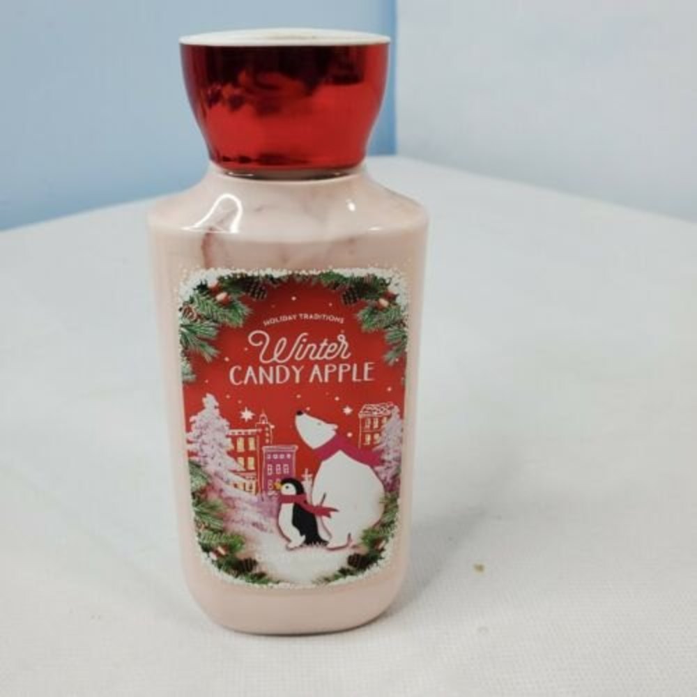 BATH & BODY WORKS WINTER CANDY APPLE LOTION HAND CREAM SHEA VITAMIN E 8 OZ